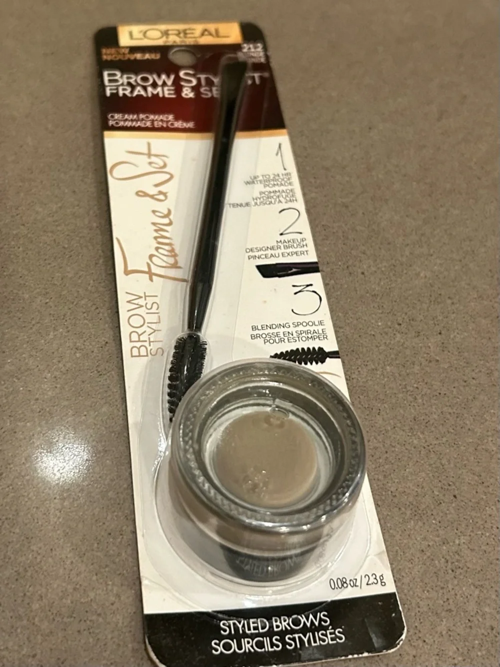 L'Oreal Brow Stylist Frame & Set Cream Pomade - Taupe